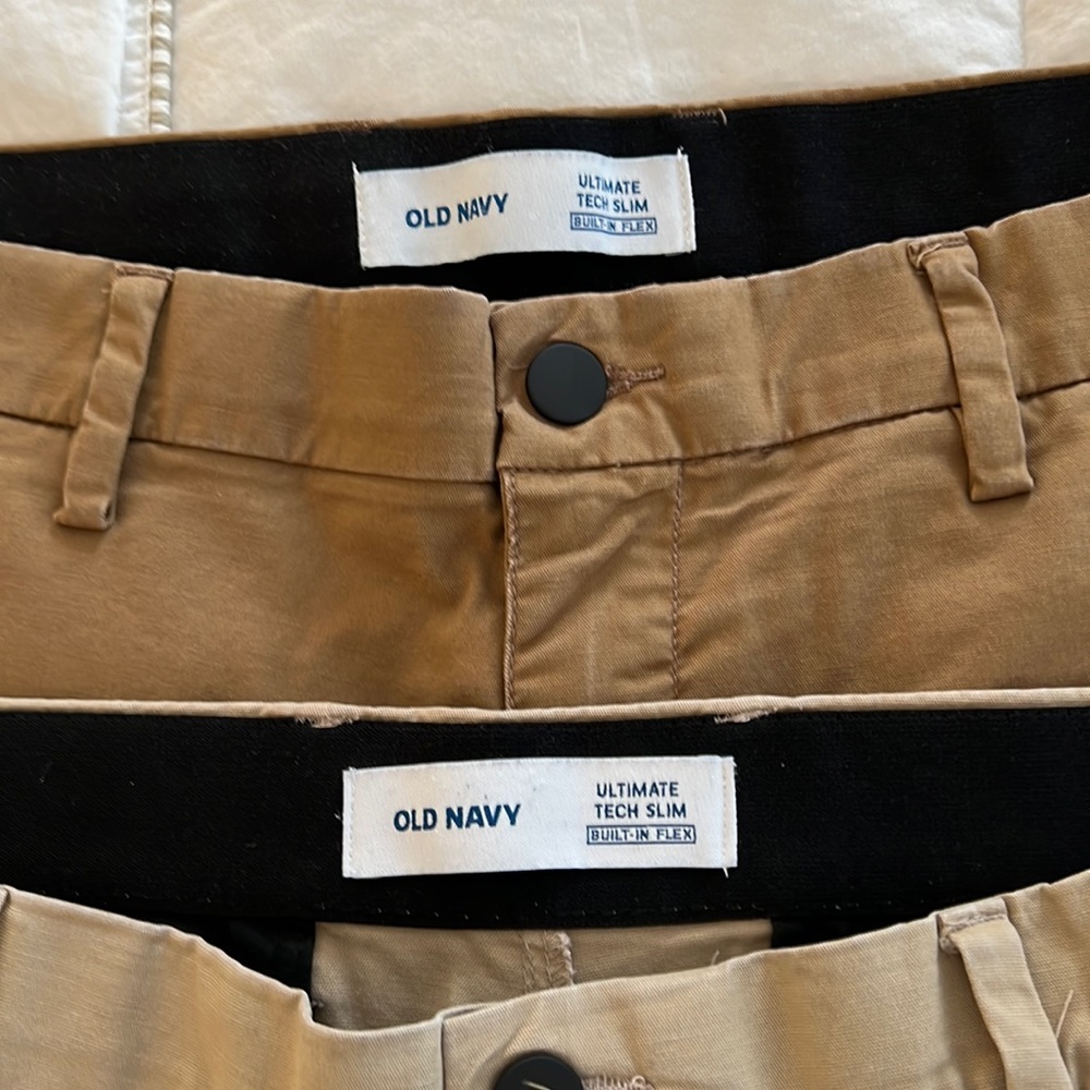 Old Navy Ultimate Tech Slim pants (bundle of 2).